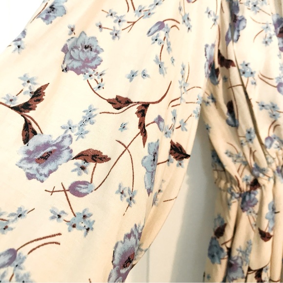 NWT Free People Blue Floral Print Dress - Picture 13 of 15